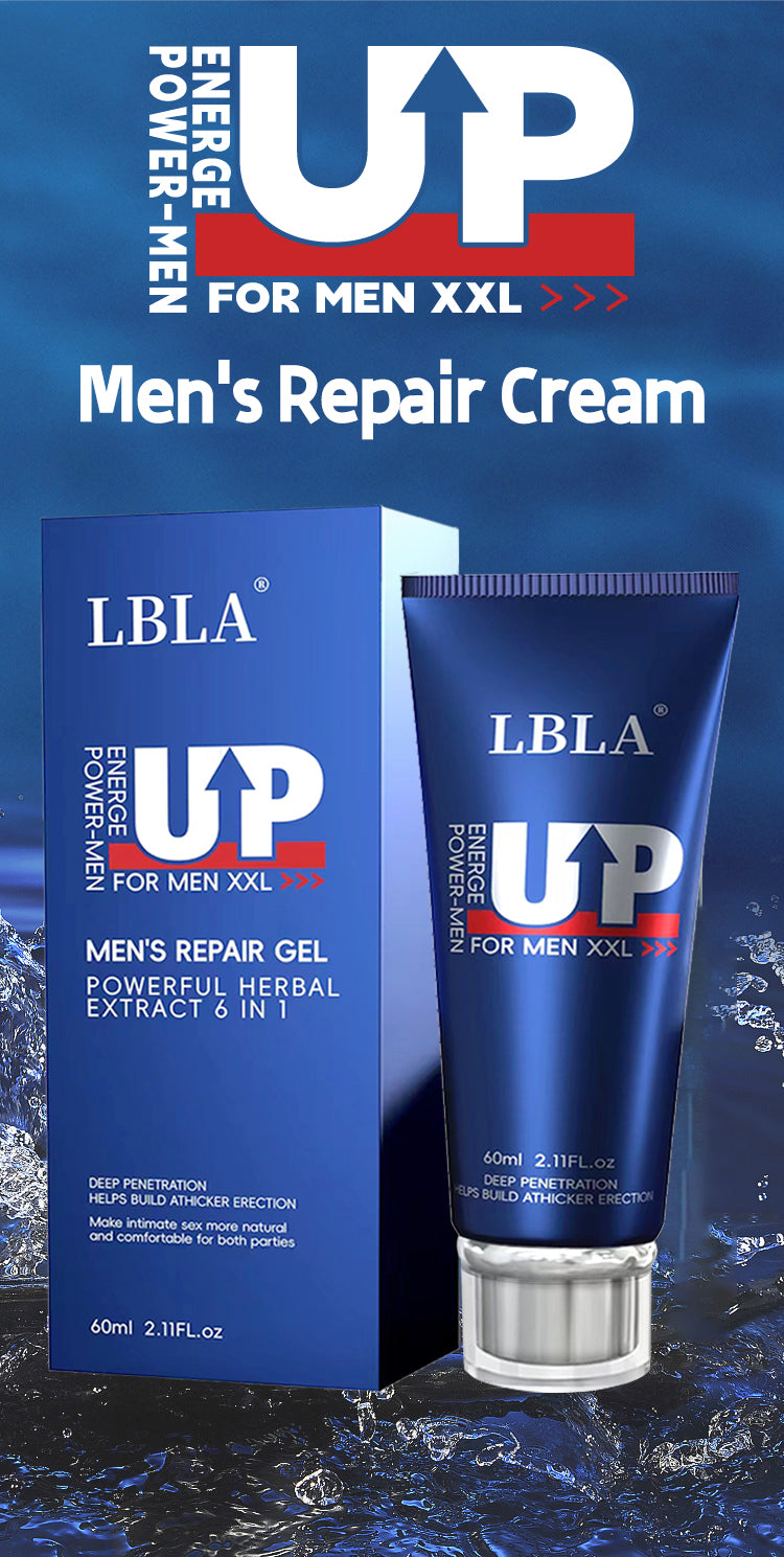 LBLA UP For Men XXL Energy Power Repair Cream 60ml - LBLA UP男士能量修护膏 60ml  - LBLA UP Men's Energy Power Repair Cream, Deep Penetrating Intimate Skin Care for Men, 60ml, External Use Only